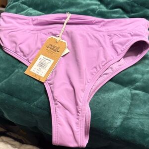 Billabong Women's Sol Searcher Rise Bikini Bottoms purple small NWT